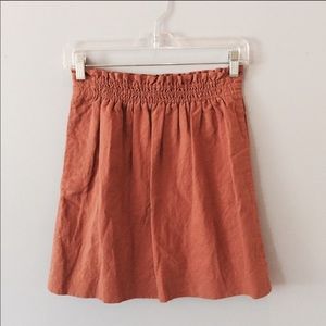 J. Crew linen city mini skirt